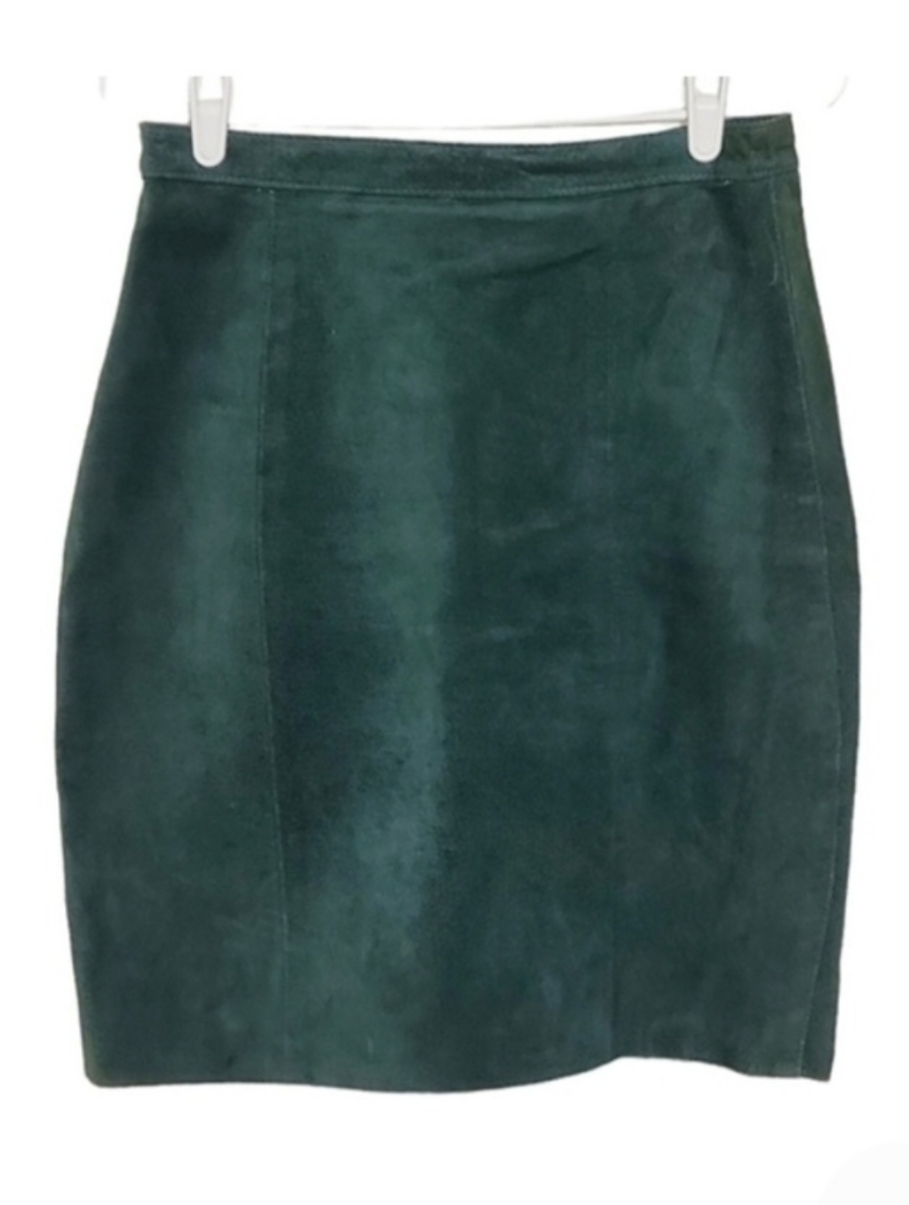 7196 * Gitano Vintage Suede Mini Skirt Green Size 11/12